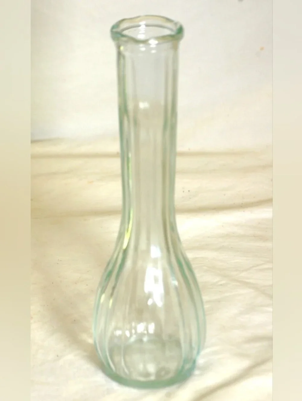 Glass Bud Vase in Light Green - Home Accents